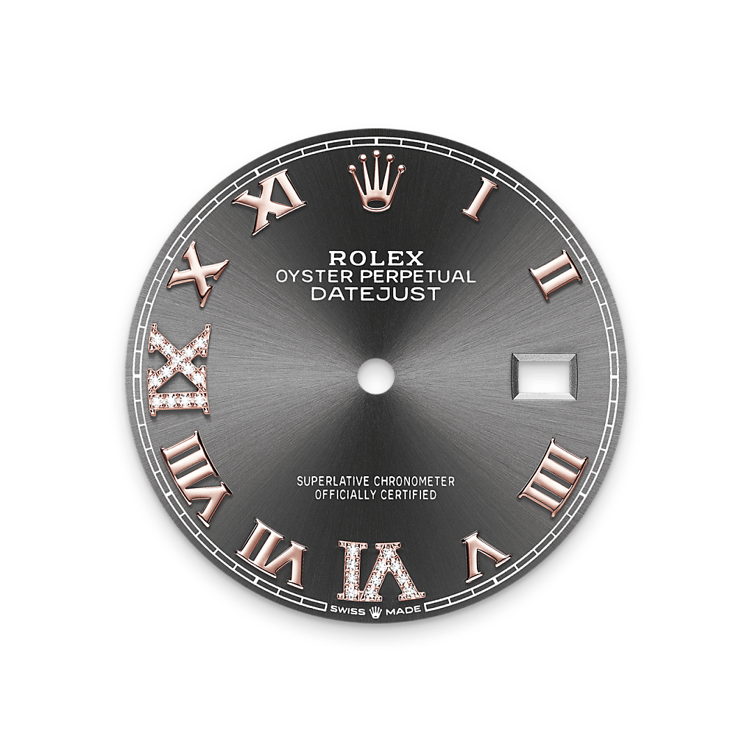 Schiefergraues Zifferblatt