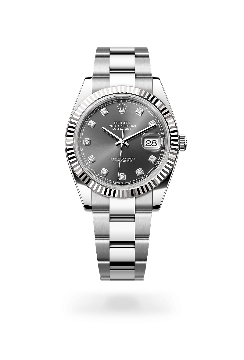 Rolex Datejust 41 Herrenuhr (M126334-0005) Oyster, 41 mm, Edelstahl Oystersteel und Weißgold