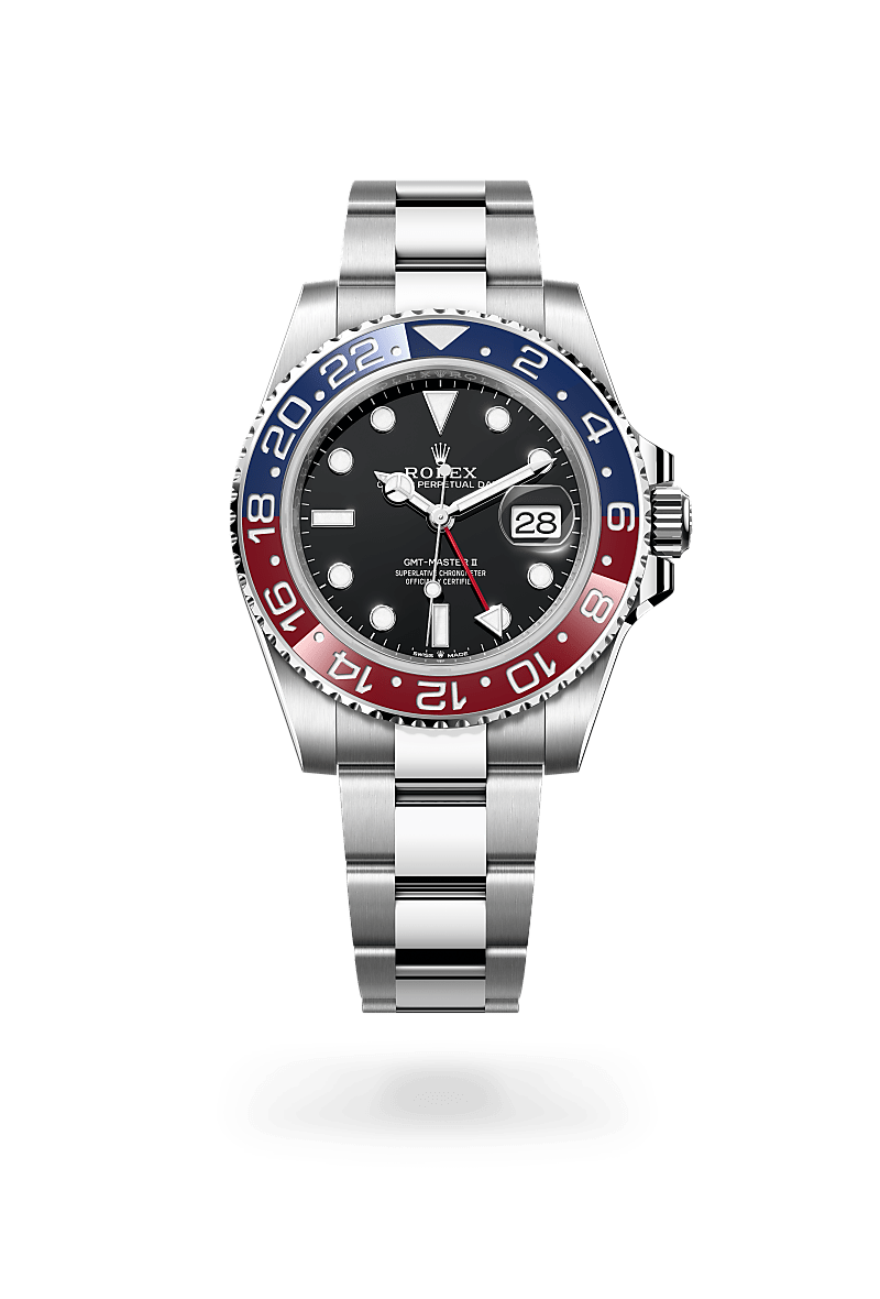 Rolex GMT-Master II Herrenuhr (M126710BLRO-0002) Oyster, 40 mm, Edelstahl Oystersteel