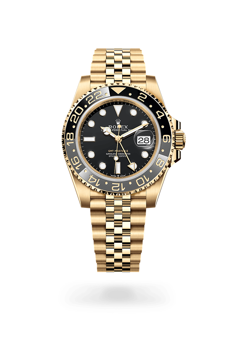 Rolex GMT-Master II Herrenuhr (M126718GRNR-0001) Oyster, 40 mm, Gelbgold