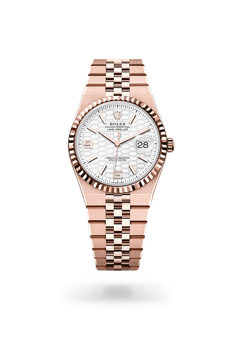 Rolex Land-Dweller 36 Herrenuhr (M127235-0001) Oyster, 36 mm, Everose-Gold