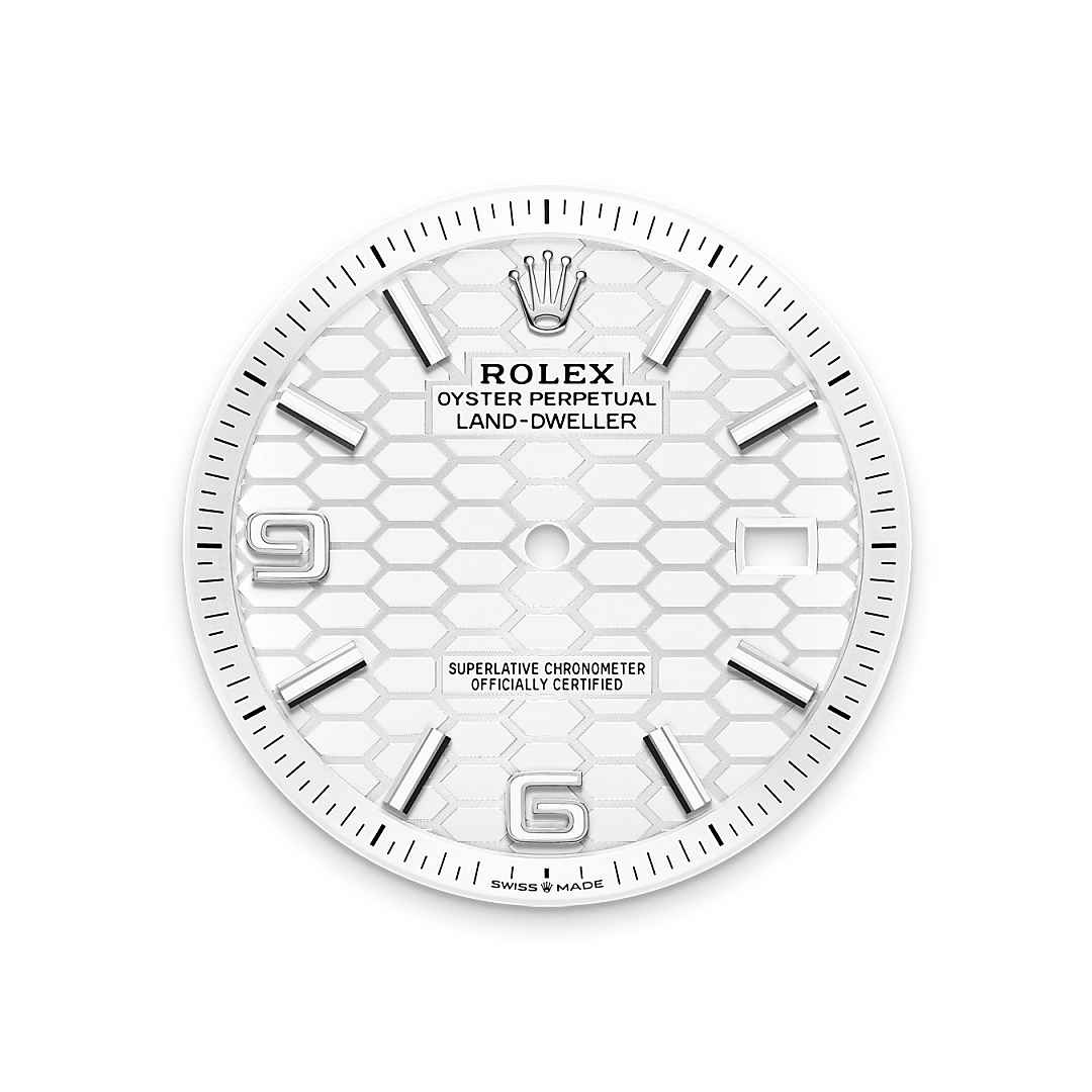 Tiefweißes Zifferblatt