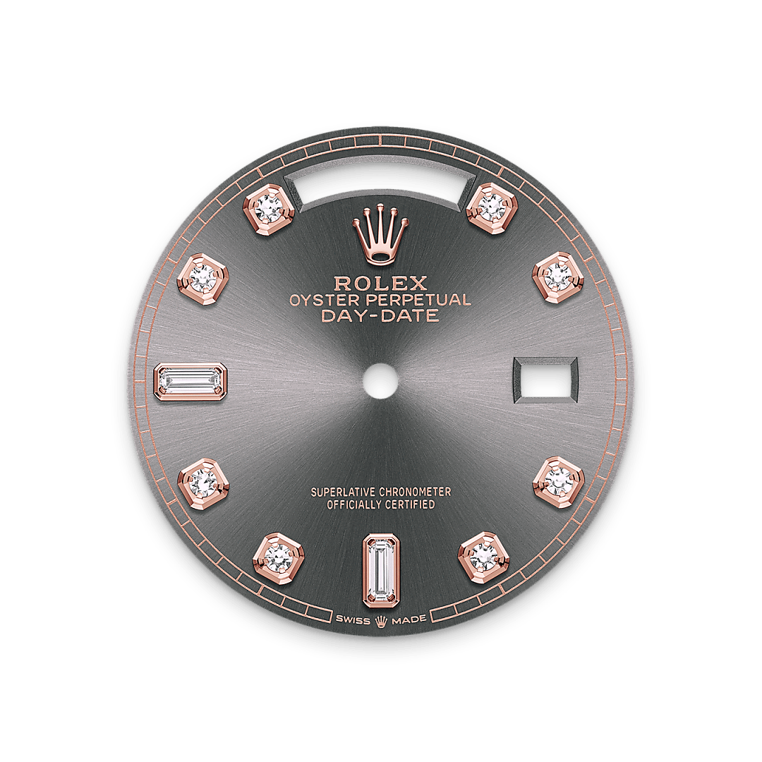 Schiefergraues Zifferblatt