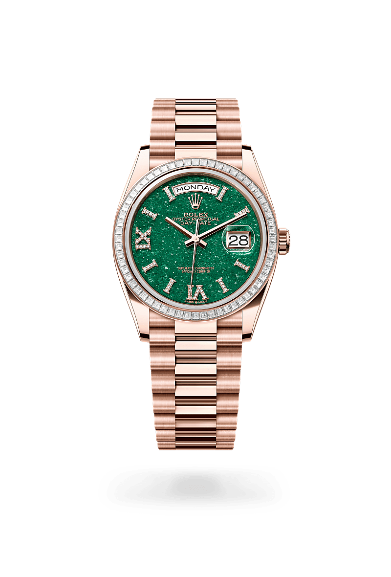 Rolex Day-Date 36 Herrenuhr (M128395TBR-0020) Oyster, 36 mm, Everose-Gold mit Diamanten