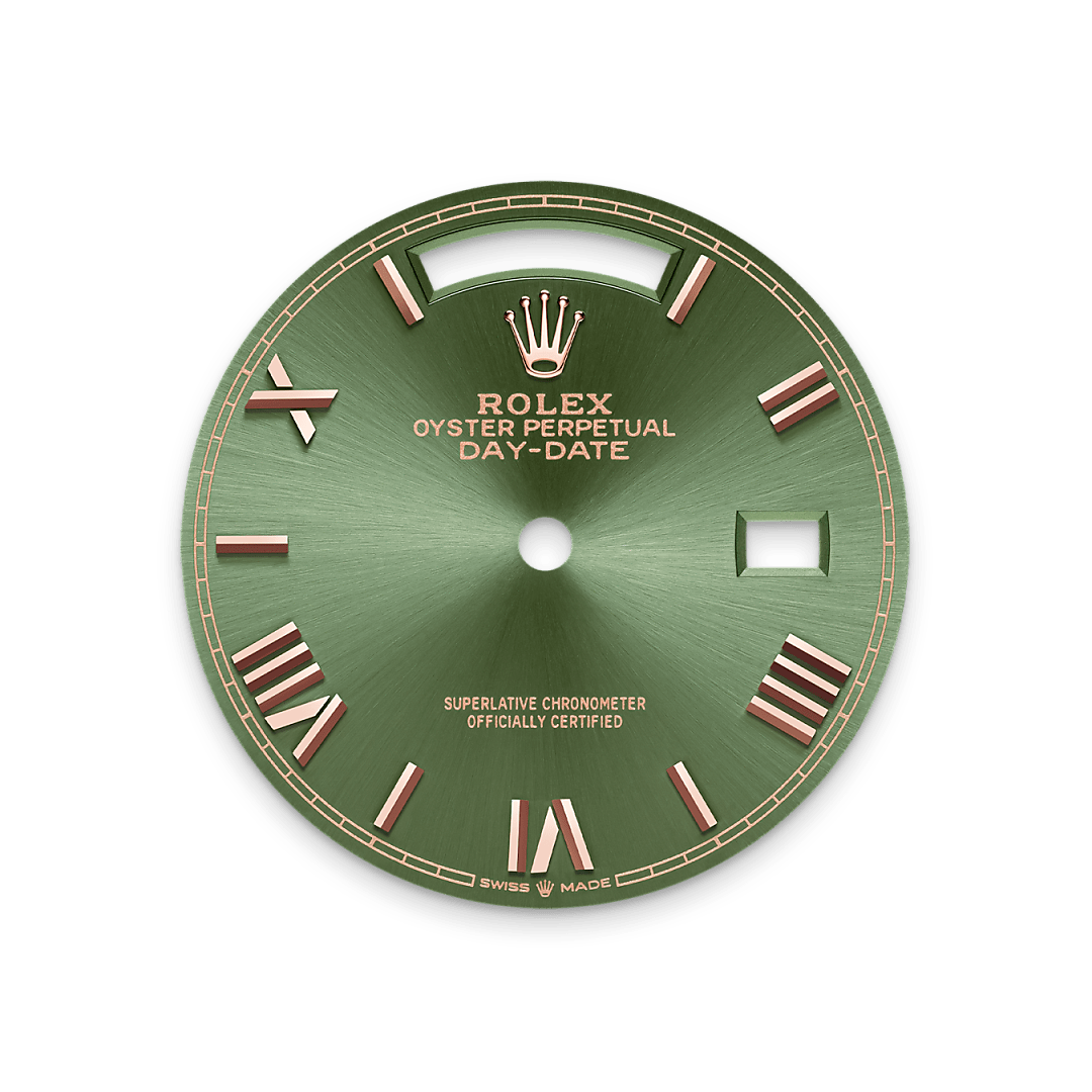 Olivgrünes Zifferblatt