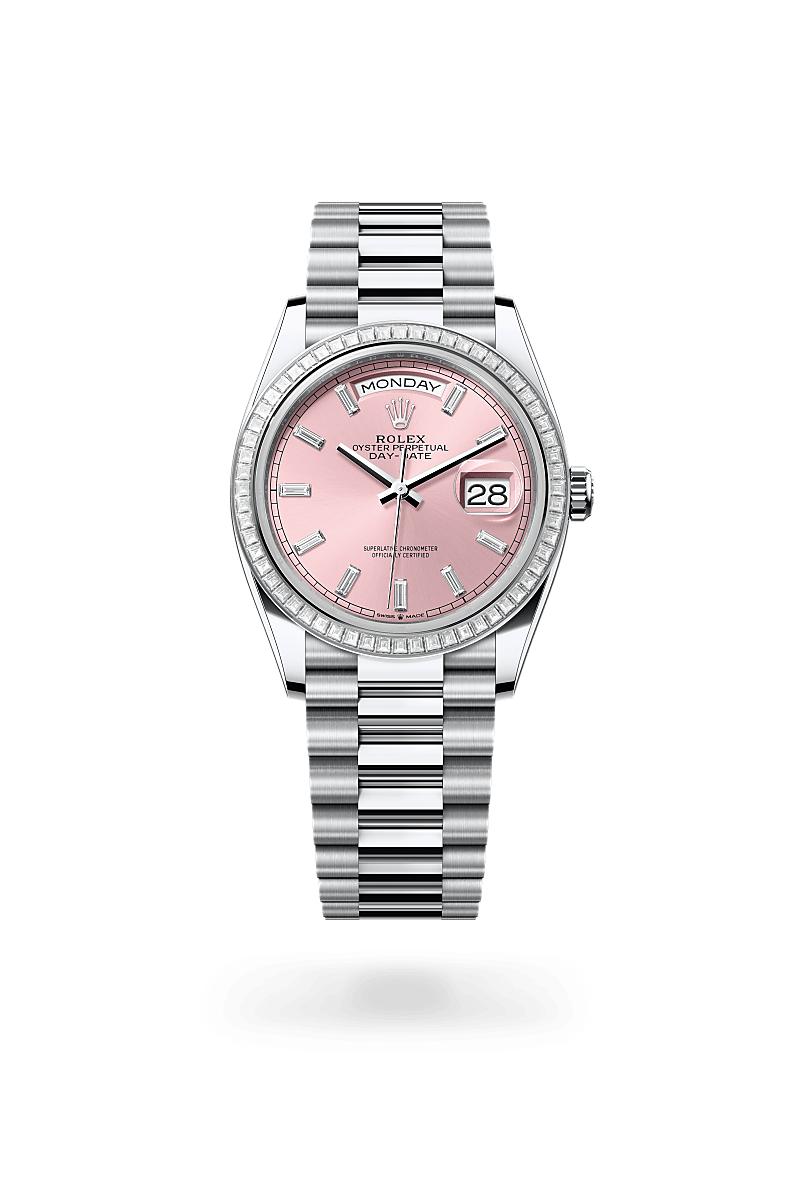 Rolex Day-Date 36 Herrenuhr (M128396TBR-0025) Oyster, 36 mm, Platin mit Diamanten