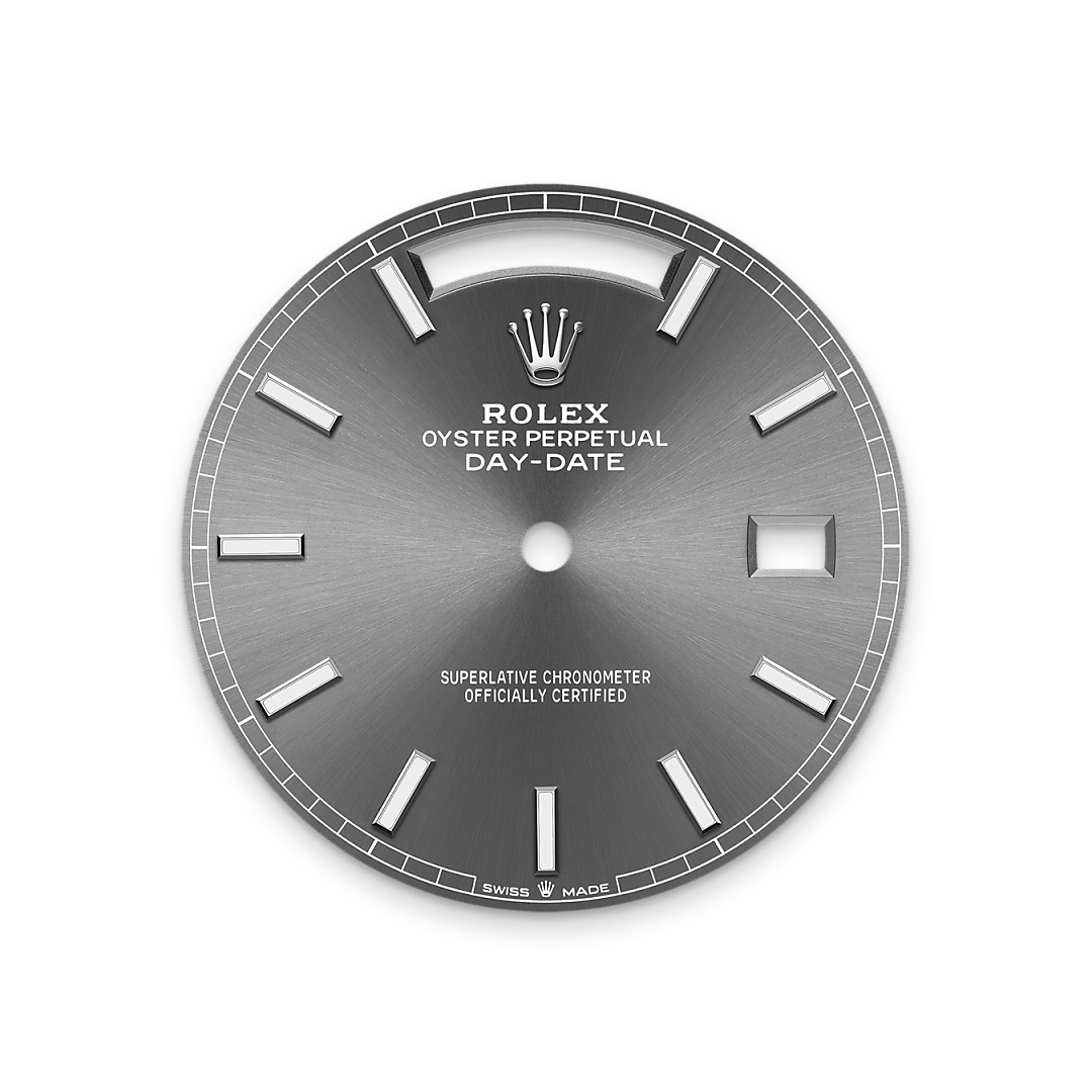 Schiefergraues Zifferblatt