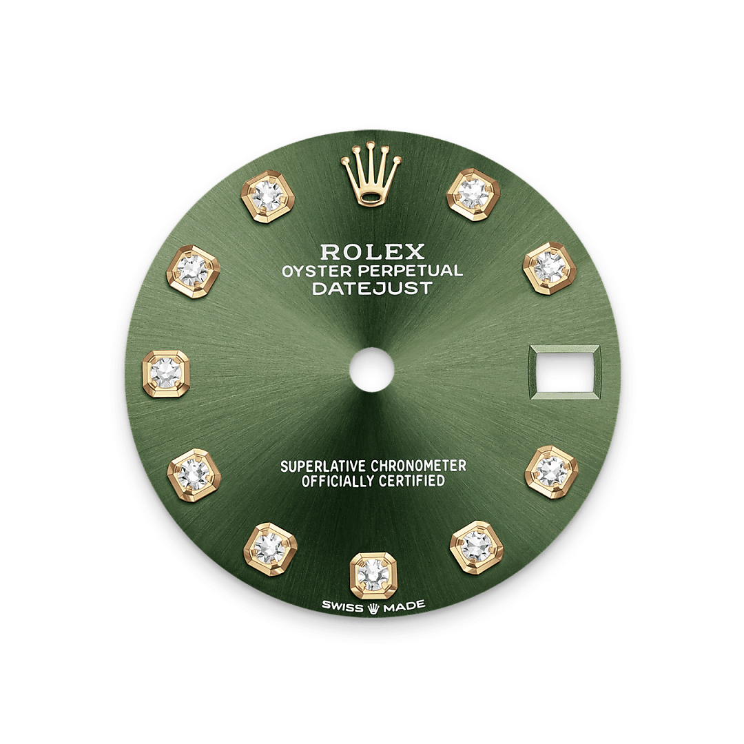 Olivgrünes Zifferblatt