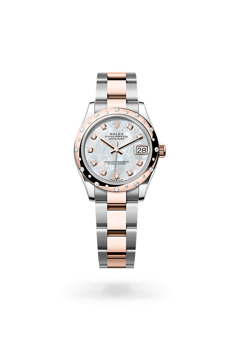 Rolex Datejust 31 Herrenuhr (M278341RBR-0025) Oyster, 31 mm, Edelstahl Oystersteel und Everose-Gold mit Diamanten