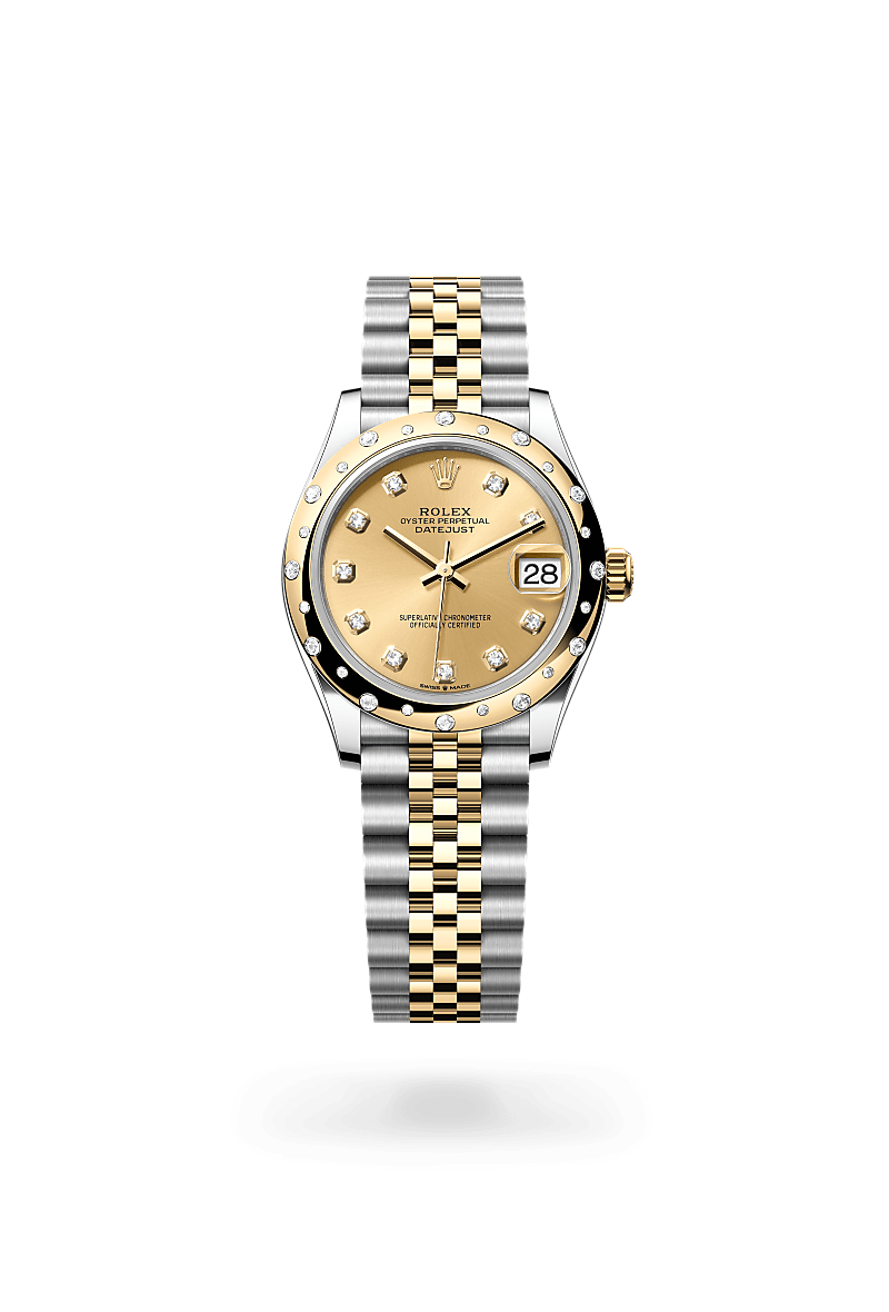 Rolex Datejust 31 Herrenuhr (M278343RBR-0026) Oyster, 31 mm, Edelstahl Oystersteel und Gelbgold mit Diamanten