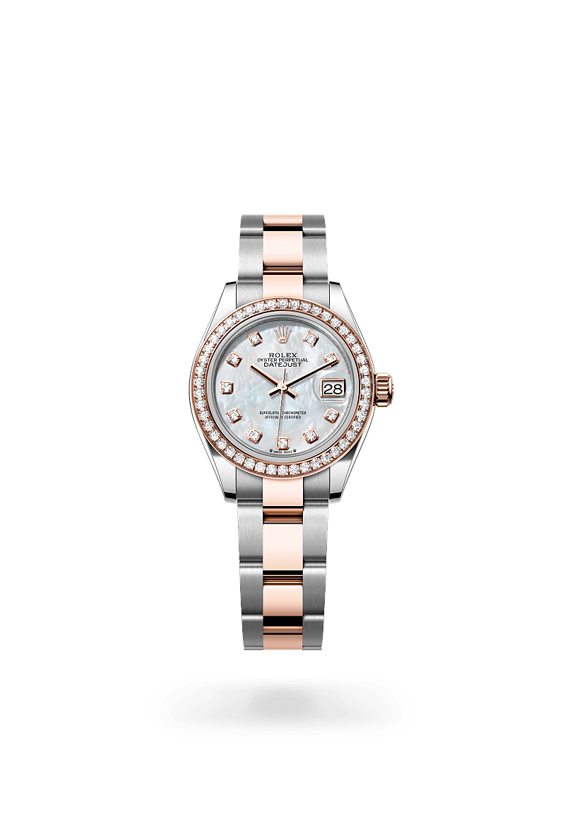 Rolex Lady-Datejust Herrenuhr (M279381RBR-0014) Oyster, 28 mm, Edelstahl Oystersteel und Everose-Gold mit Diamanten