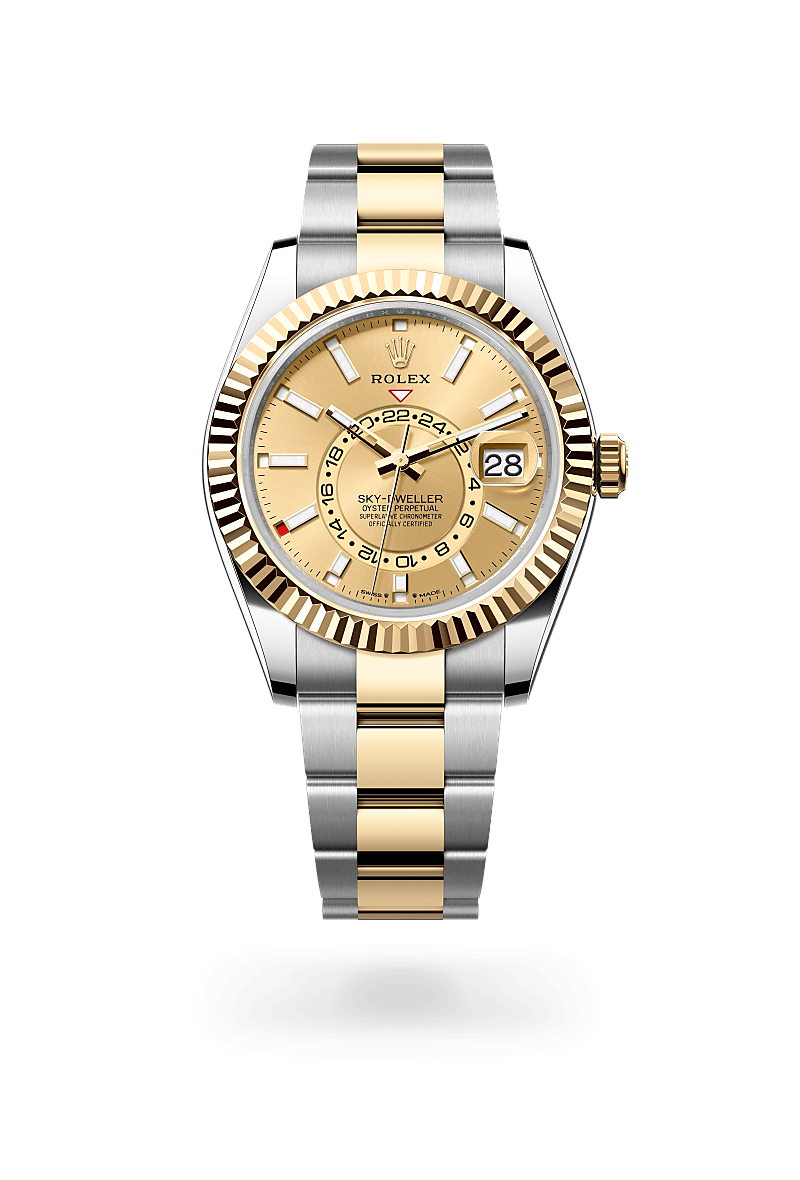 Rolex Sky-Dweller Herrenuhr (M336933-0001) Oyster, 42 mm, Edelstahl Oystersteel und Gelbgold