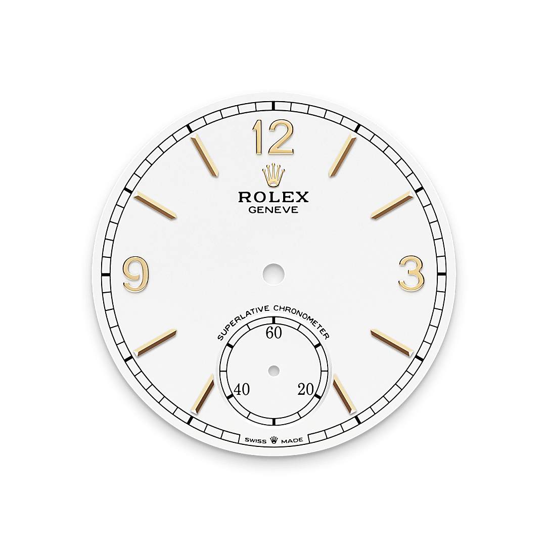 Tiefweißes Zifferblatt