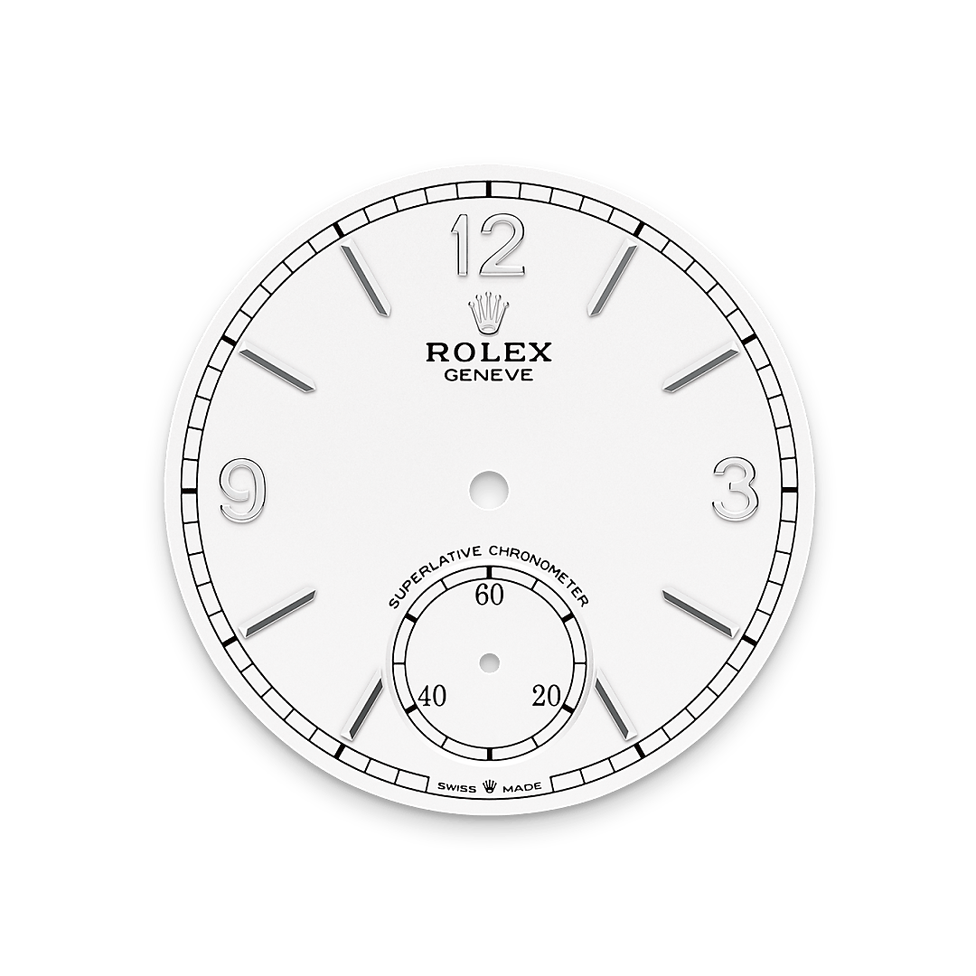 Tiefweißes Zifferblatt
